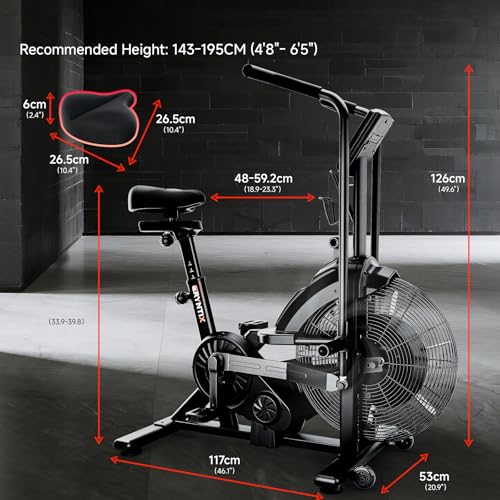 Magnetic Air Resistance Exercise Bike with Dual Action Handlebars L6339