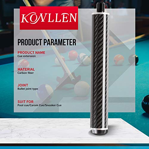 KONLLEN Carbon Fiber Pool Cue Extension D815