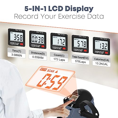 Mini Exercise Bike, AGM Under Desk Pedal Exerciser with LCD Display F9243