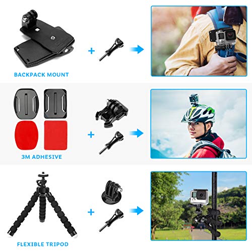 Luxebell Accessories Kit for AKASO EK5000 EK7000 4K WiFi Action Camera R824