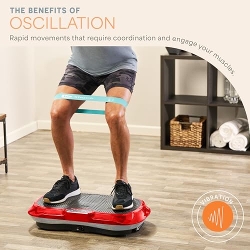 Lifepro Waver Vibration Plate Exercise Machine with Loop Bands V797593