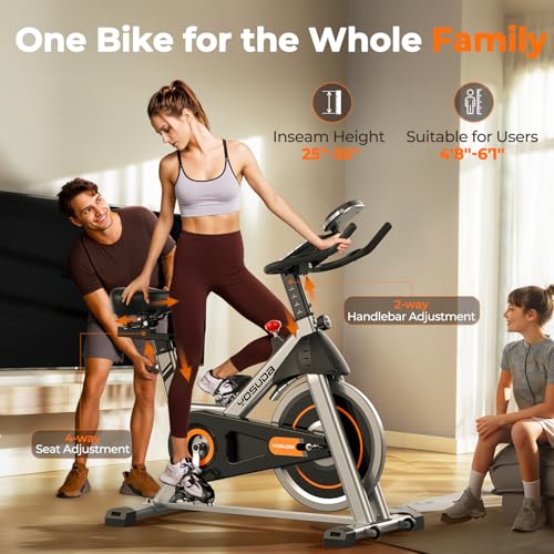 YOSUDA Exercise Bike, Magnetic Indoor Cycling Bike for Home with App Y907945