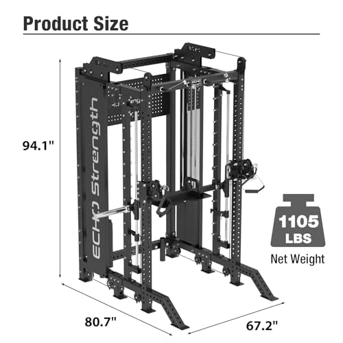 Commercial Functional Trainer Cable Machine with Dual Weight Stacks E209