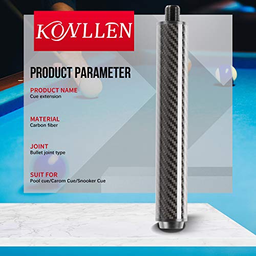 KONLLEN Carbon Fiber Pool Cue Extension D815