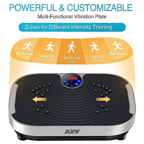 AXV Vibration Plate Exercise Machine Whole Body Workout Fitness Platform K84986