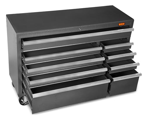 WEN 52-Inch Rolling Tool Cabinet with Powder-Coated Steel (GG532B) K336