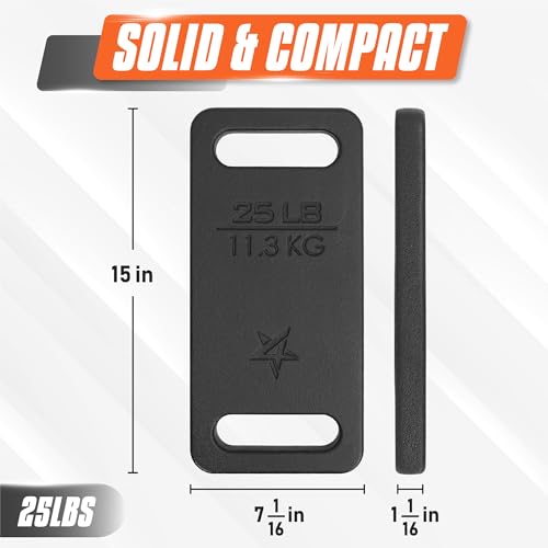 Yes4All Ruck Weight Plate, Cast Iron with Wide Grip for Strength Training R21870