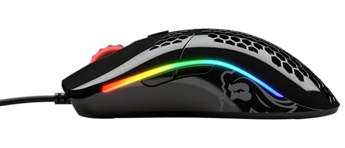Glorious Model D Wired Gaming Mouse - 68g Honeycomb RGB Ergonomic, Matte White M160012