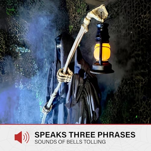 Haunted Hill Farm Motion-Activated 7.5-Ft. Smoldering Ghoul Animatronic Halloween Decoration N1475
