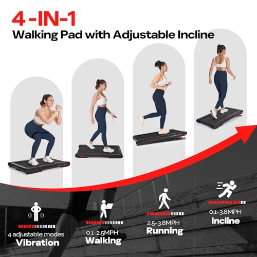 Sperax Walking Vibration Pad with APP, 3 in 1 Under Desk Treadmill M5277
