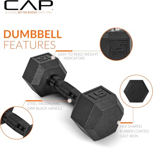 CAP Barbell 150 lb Dumbbell Set with 2-Tier Rack M513373