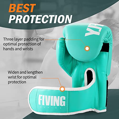 FIVING Boxing Gloves for Men Women MMA Muay Thai Training P93340