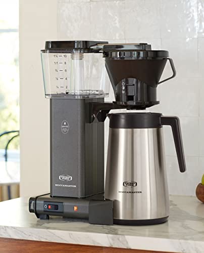 Technivorm Moccamaster 79317 KBGT Thermal Carafe 10-Cup Coffee Maker, Stone Grey F58579