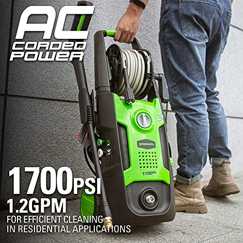 Greenworks Compact Electric Pressure Washer, 1.2 GPM, Lightweight R449552