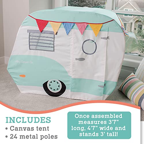 MindWare Camper Playhouse Indoor Fort for Kids, Cotton Canvas Play Set S37591