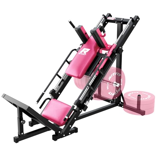 RitFit Leg Press Hack Squat Machine, Adjustable for Home Gym E5729