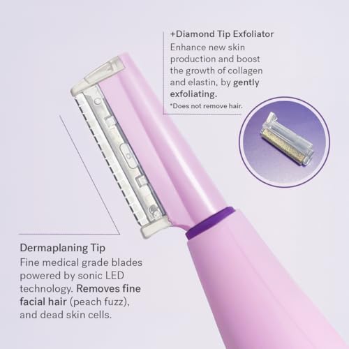 Michael Todd Beauty Sonicsmooth Pro+ Dermaplane Razor for Women with LED Light Q15895