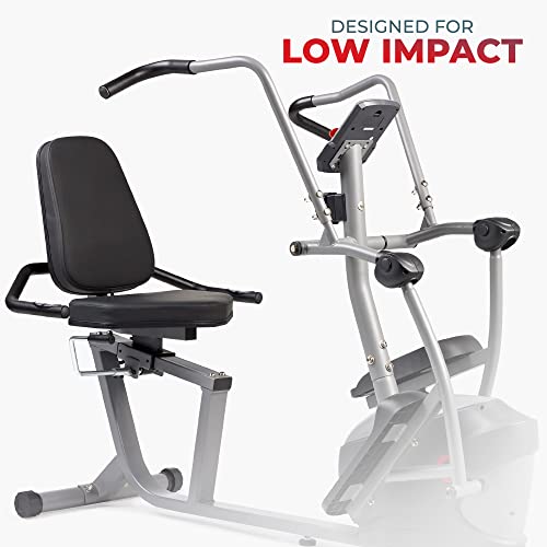 Sunny Health & Fitness Smart Recumbent Bike with Arm/Leg Exercisers Y339411