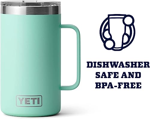 YETI Rambler 24 oz Mug, Stainless Steel, Vacuum Insulated N160