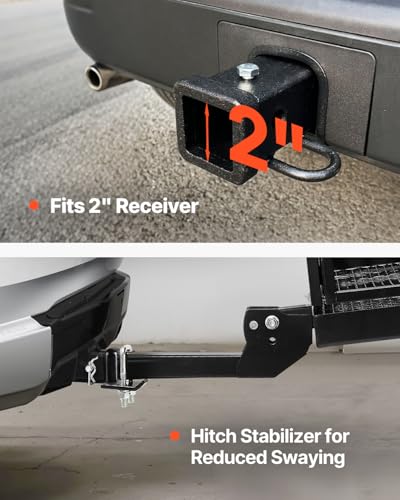 VEVOR 70" x 30" x 6" Hitch Cargo Carrier, 500 lbs Capacity, Folding for 2" Receiver I3546