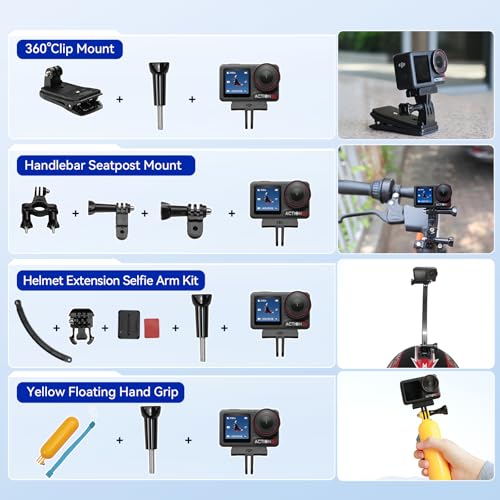 DJI Osmo Action 5 Pro Adventure Combo with 64GB microSDXC Card, Waterproof 4K/120fps Action Camera E927940