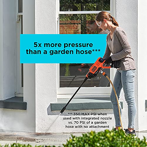 BLACK+DECKER 20V MAX Pressure Washer, 350 PSI Z22165