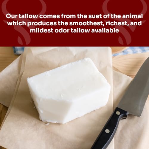 Wagyu Republic Grass Fed Beef Tallow for Cooking, Steak, and Balm - 7lbs D8438