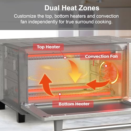 Nuwave Bravo XL Pro Air Fryer Toaster Oven with Grill Combo, 30QT, Stainless Steel F898