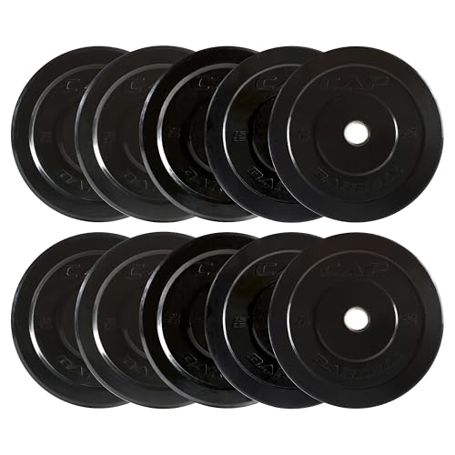 CAP Barbell 2-Inch Olympic Bumper Plate Weight Set O371151