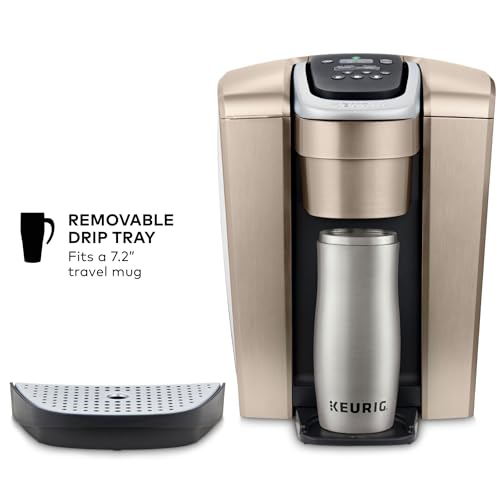 Keurig K-Elite Single Serve K-Cup Pod Coffee Maker, Brushed Silver P23556
