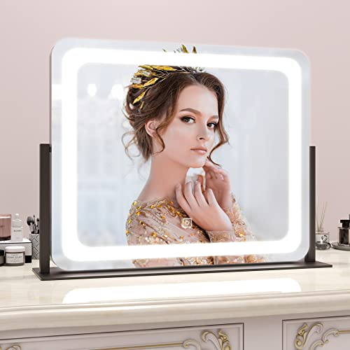 Vanity Mirror with Lights, 12.6"×15" LED Makeup Mirror, Touch Control Dimmable D52089