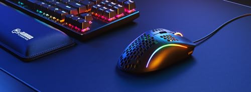 Glorious Model D Wired Gaming Mouse - 68g Honeycomb RGB Ergonomic, Matte White M160012