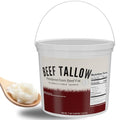 Beef Tallow for Cooking 7 LB Bulk Pail w/Safety Seal - Also For Skin or Face to create Soap, Cream, Balms, or Mositurizer