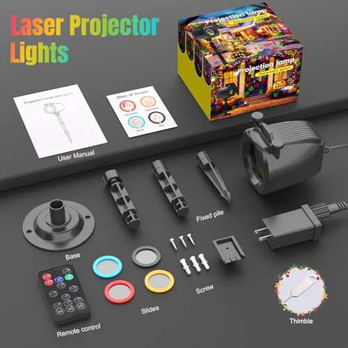 Halloween Christmas Laser Lights Projector Outdoor with Remote Z866