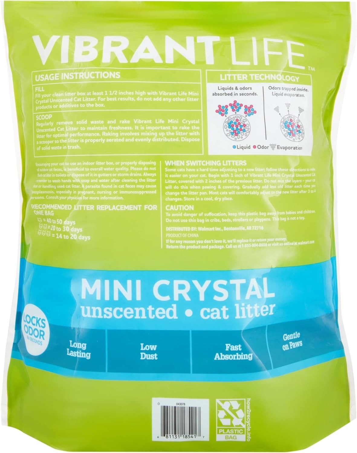 Mini Crystal Unscented Cat Litter, 8 lb K464147