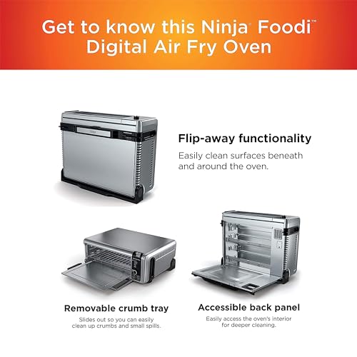 Ninja Digital Air Fry Countertop Oven, 8-in-1, XL Capacity, Silver, SP101 G9880