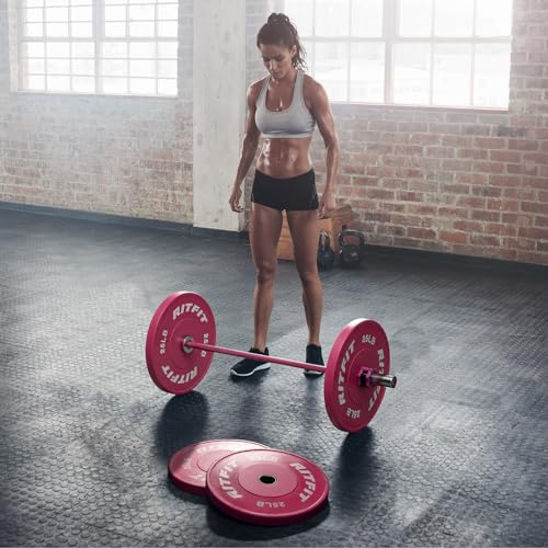 RITFIT Olympic Barbell 4ft/6ft 2 Inch Weight Bar for Strength Training, 500lbs Capacity F369