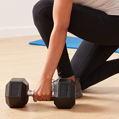 Amazon Basics Rubber Hex Dumbbell K648924