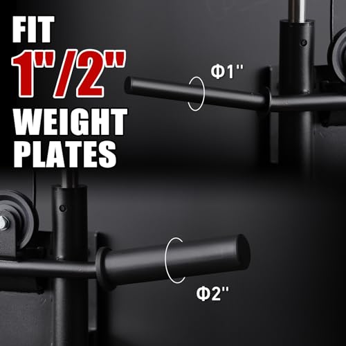 ER KANG Wall Mount Cable Station with Dual Pulley System for Home Gym Q918872