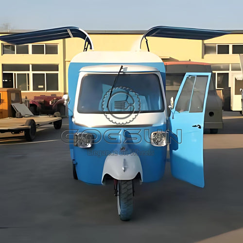 10.5FT Display Food Trailer, Concession Blue APE Trailer with 1 Compartment Sink W689