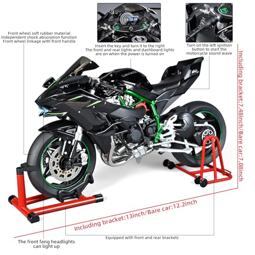 Die Cast Motorcycle 1:6 Scale Kawasaki H2R Alloy Racing Model L8357