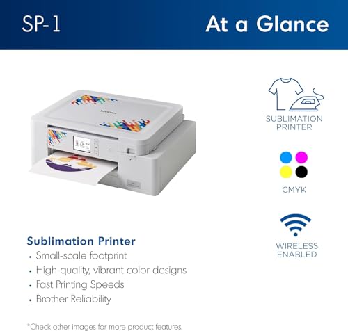 Brother Sublimation Printer with 4-Color Ink Cartridge Set R9817