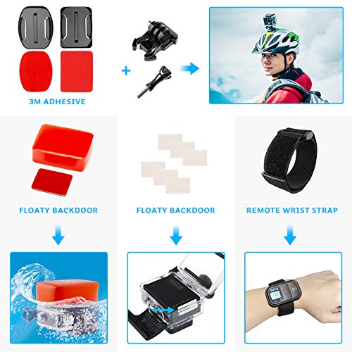 Luxebell Accessories Kit for AKASO EK5000 EK7000 4K WiFi Action Camera R824