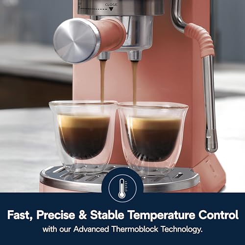 De'Longhi Dedica Duo Compact Espresso Machine with Milk Frother, Stainless Steel C1989