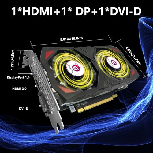 GTX 1060 6GB Graphics Card GDDR5 192Bit Dual Cooling Fans VR Ready Q41108