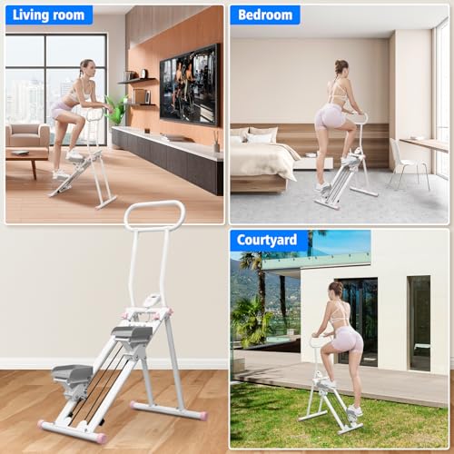 Folding Stair Stepper with Adjustable Handlebar for Home Gym G4022