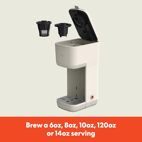 BELLA Single Serve Coffee Maker, K Cup & Ground Compatible, Auto Shutoff X237