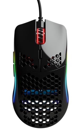Glorious Model D Wired Gaming Mouse - 68g Honeycomb RGB Ergonomic, Matte White M160012