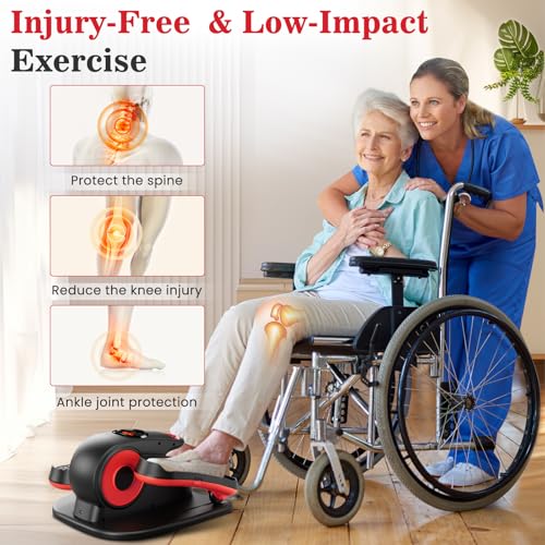 Under Desk Elliptical Machine for Seniors with Remote Control D796667