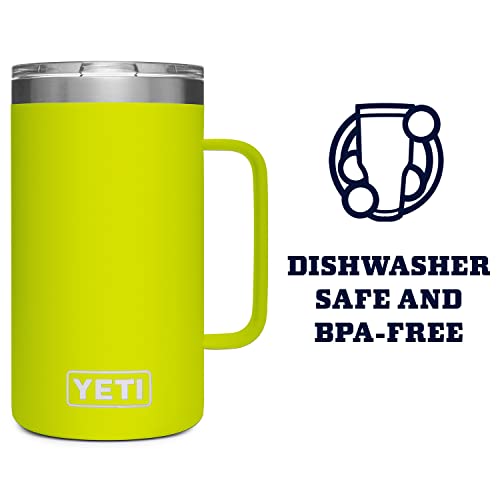 YETI Rambler 24 oz Mug, Stainless Steel, Vacuum Insulated N160